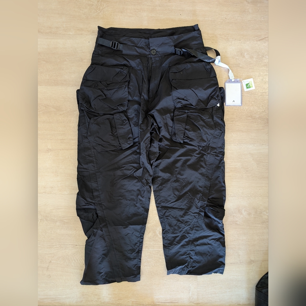 Archival Reinvent Black Nylon Cargo Pants